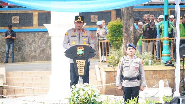 Kapolda Metro Jaya Berikan 5 Pesan Kunci Saat Apel Bareng Ojol dan Buruh jelang Ramadan