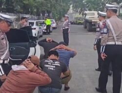 Polantas Tangkap 4 Bandit Ban Serep di Tol Cikampek