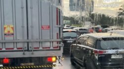 “Ada Truk Gangguan, Lalin di Tol Tangerang Arah Jakarta Macet Total, Kiamat di Jalan!”