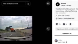 Daihatsu Xenia Tabrakan Truk: Kap Terbang, Belum Ada Korban!